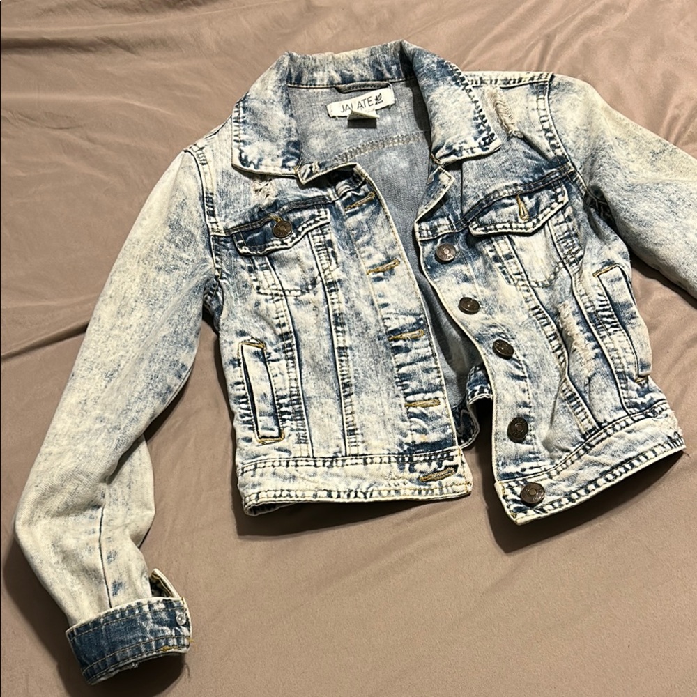 Blue Acid Wash Jean Jacket Classic Fit